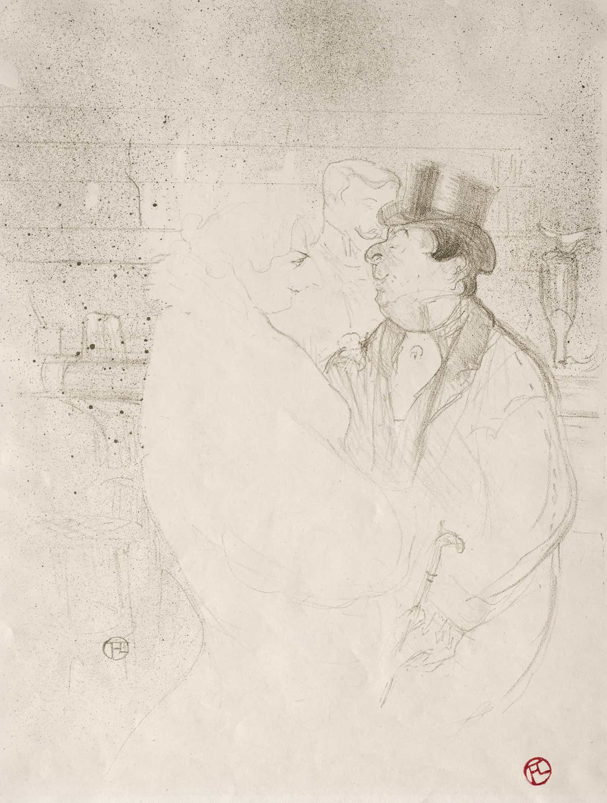 Ida Heath At The Bar by Henri De Toulouse Lautrec