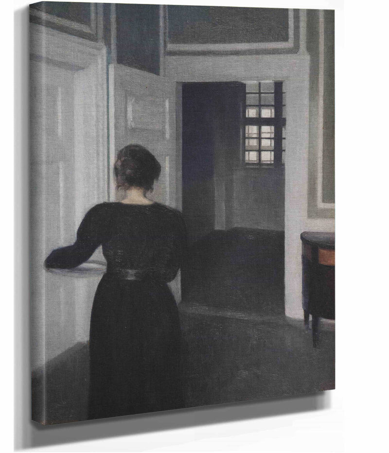Ida In An Interior by Vilhelm Hammershoi