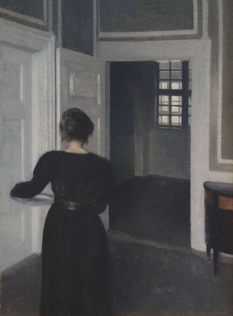 Ida In An Interior by Vilhelm Hammershoi