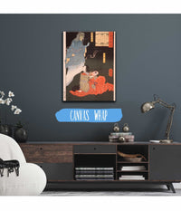 Iga No Tsubone With Tengu The Spirit Of Fujiwara No Nakanari by Tsukioka Yoshitoshi