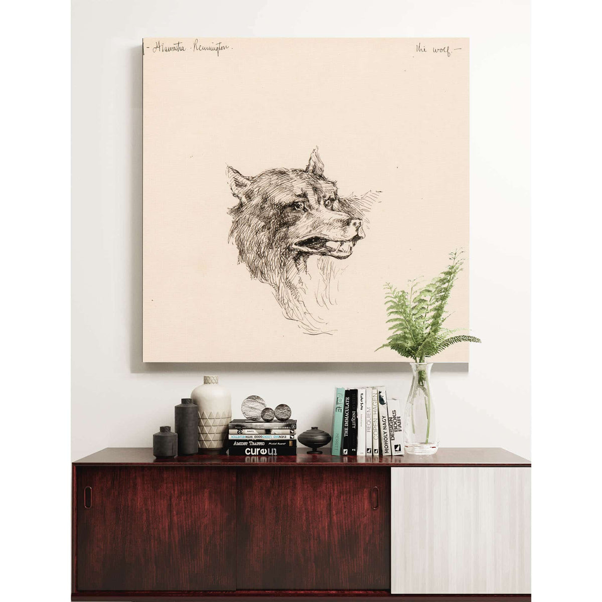 Illustration For The Song Of Hiawatha  by Frederic Remington