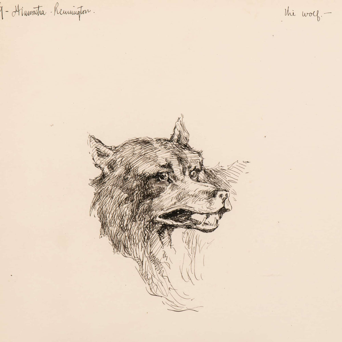 Illustration For The Song Of Hiawatha  by Frederic Remington