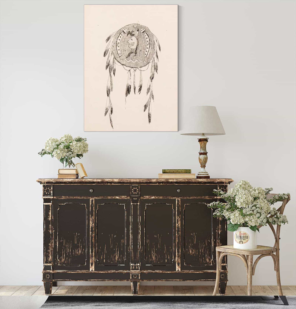 Illustration For The Song Of Hiawatha  by Frederic Remington