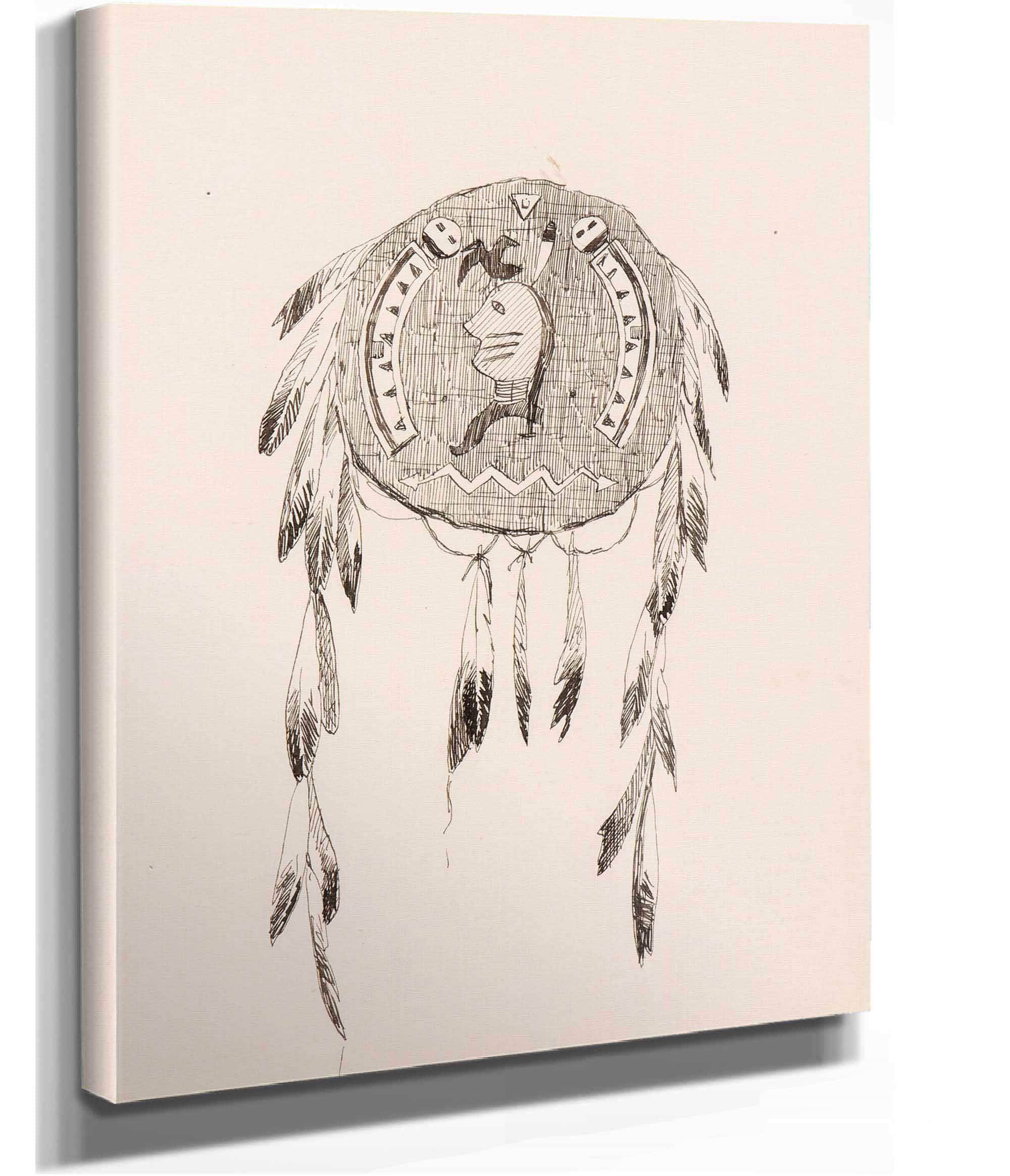 Illustration For The Song Of Hiawatha  by Frederic Remington