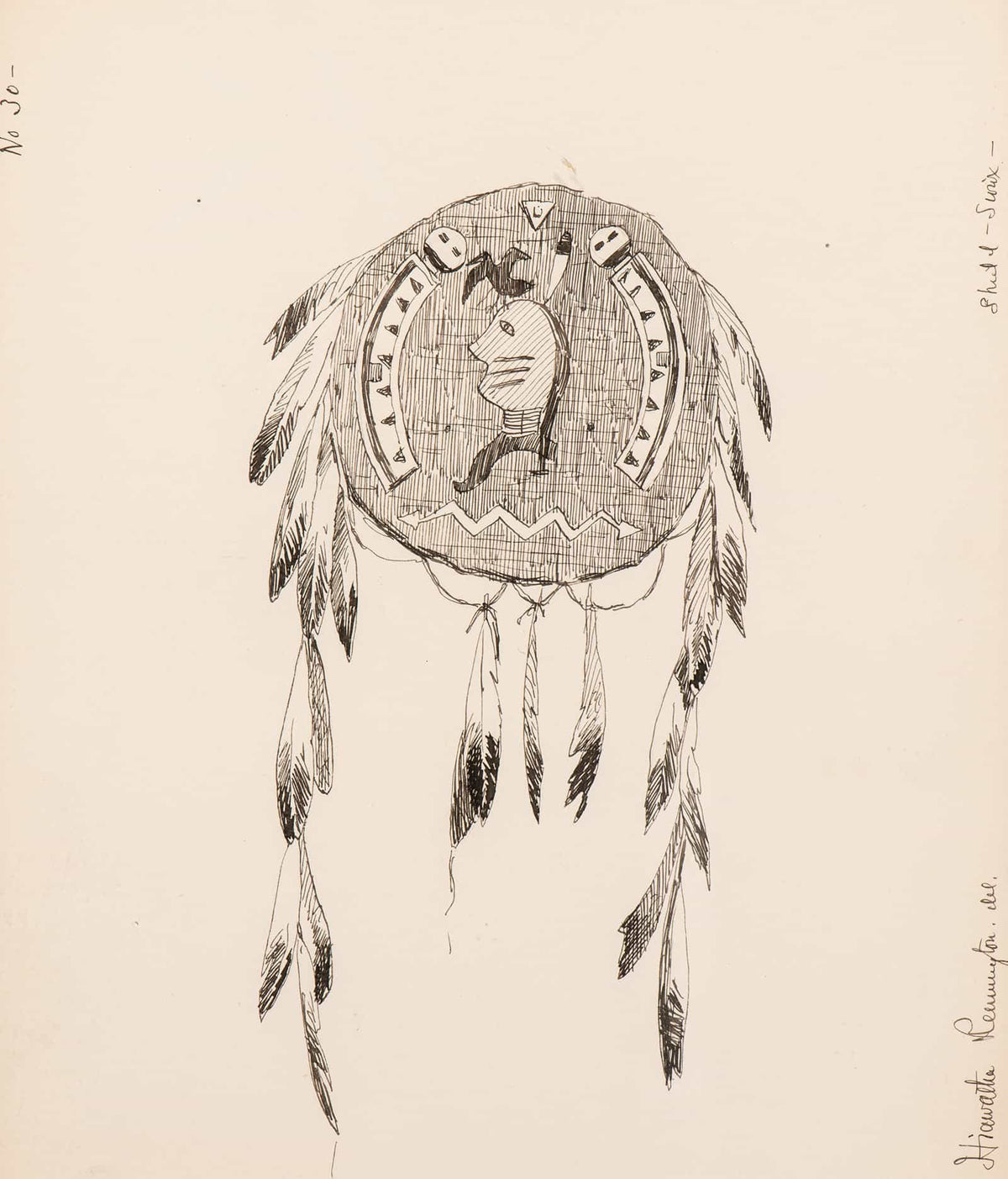 Illustration For The Song Of Hiawatha  by Frederic Remington