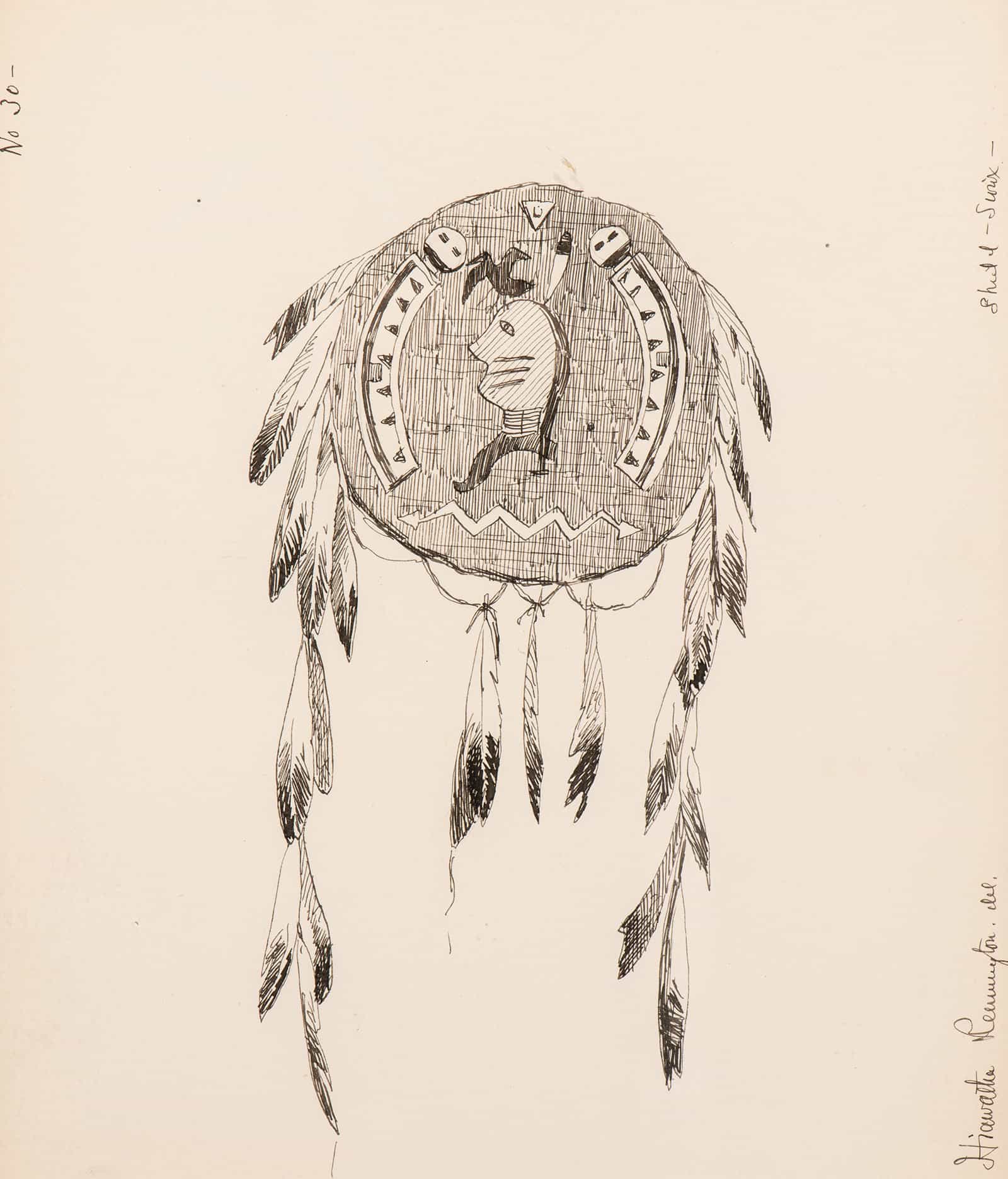 Illustration For The Song Of Hiawatha  by Frederic Remington