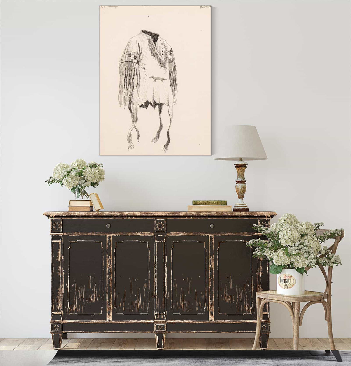 Illustration For The Song Of Hiawatha  by Frederic Remington