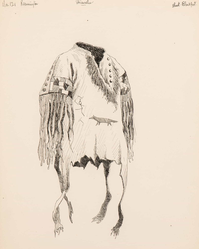 Illustration For The Song Of Hiawatha  by Frederic Remington
