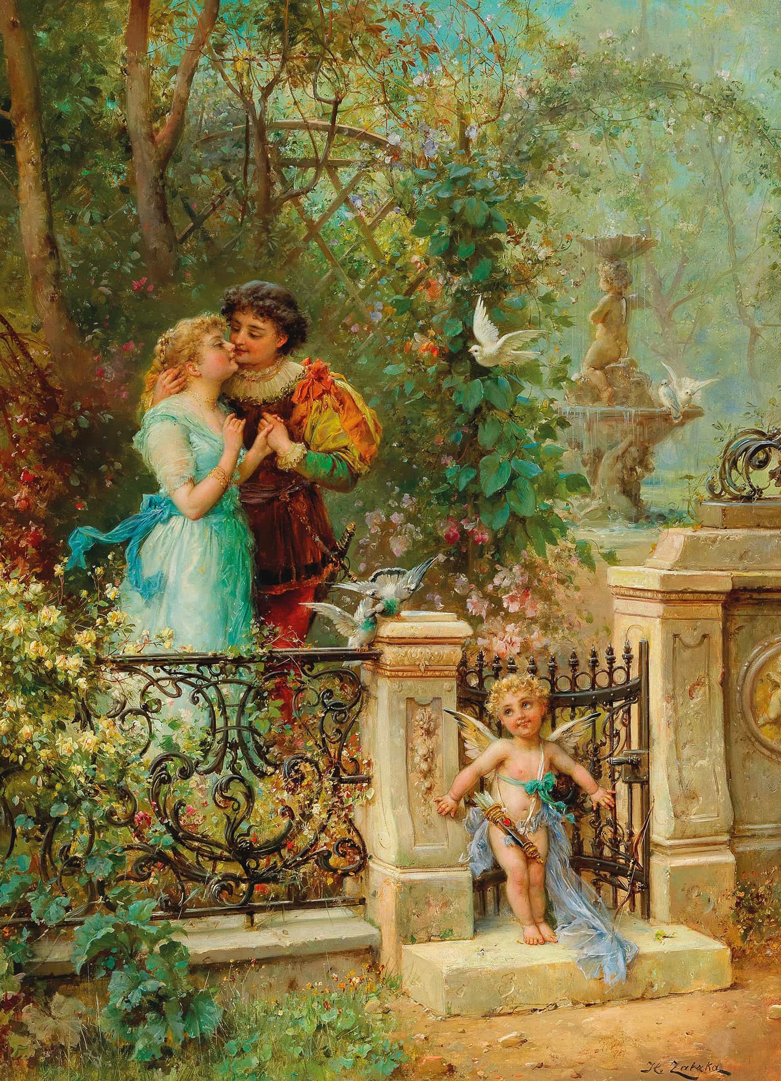 Im Banne Amors by Hans Zatzka