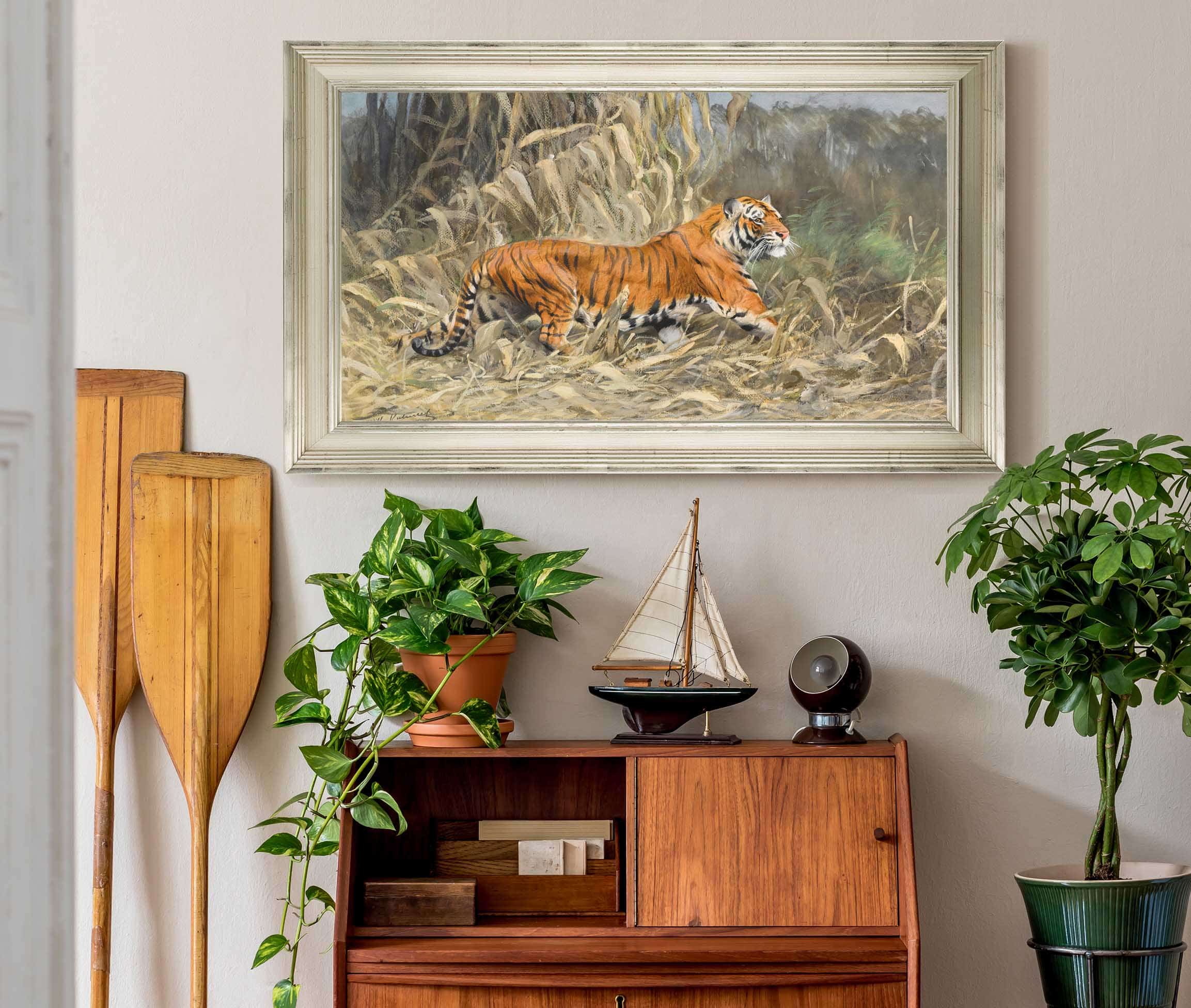 Im Dschungel Tiger by Wilhelm Kuhnert