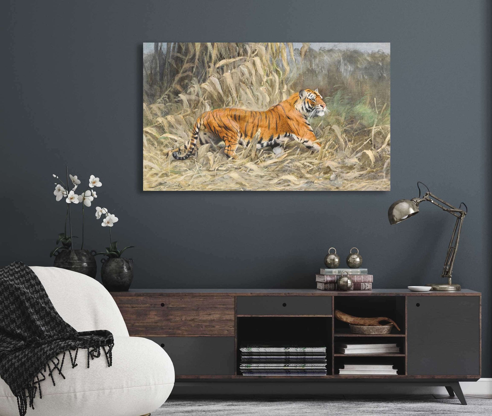 Im Dschungel Tiger by Wilhelm Kuhnert