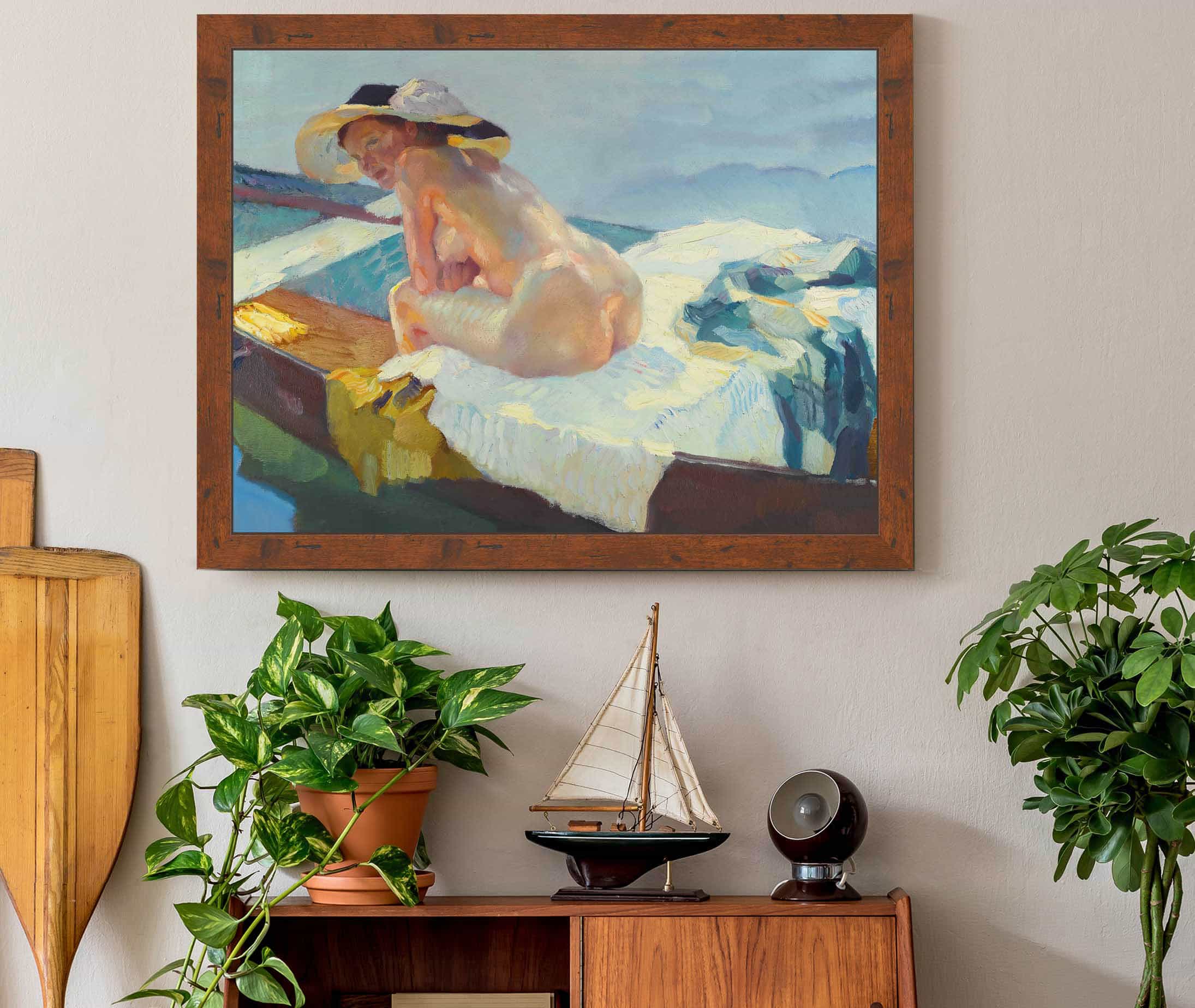 Im Kahn The Rowboat by Leo Putz