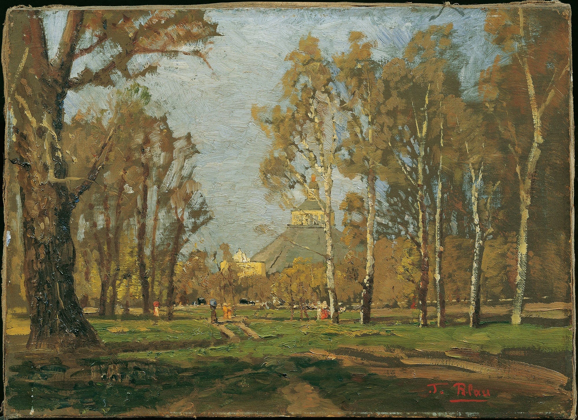 Im Prater Bei Der Rotunde by Tina Blau