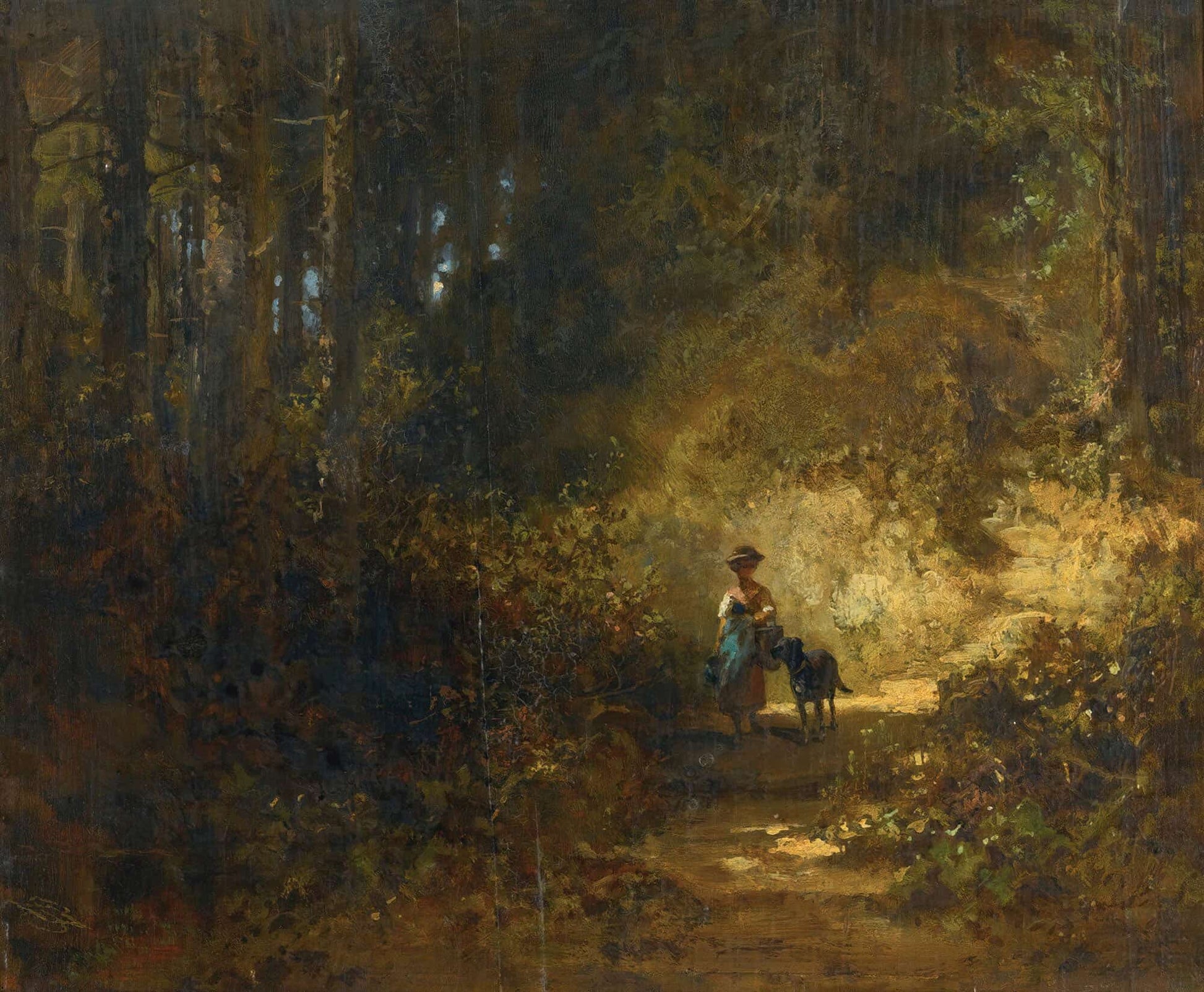 Im Walde In The Forest by Carl Spitzweg