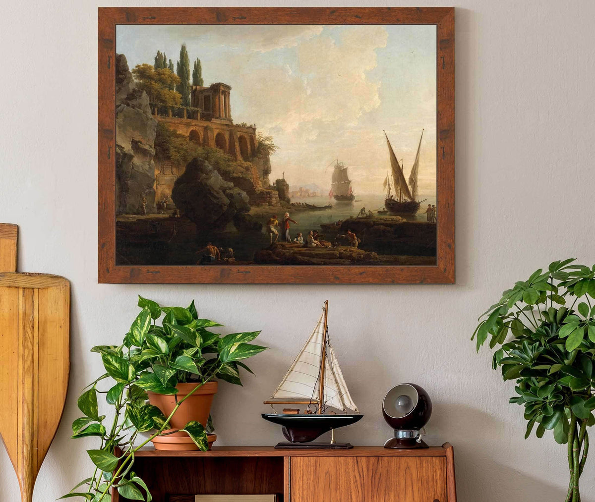 Imaginary Landscapeitalian Harbor Scene by Claude Joseph Vernet