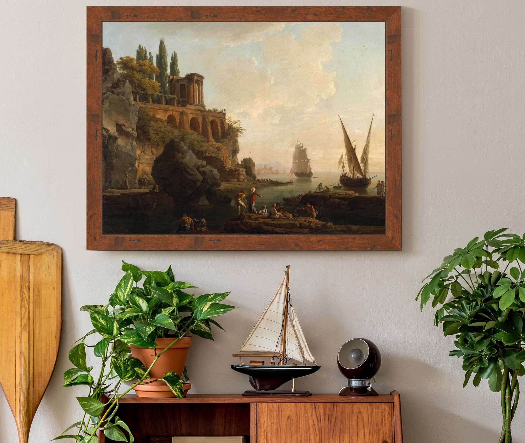Imaginary Landscapeitalian Harbor Scene by Claude Joseph Vernet