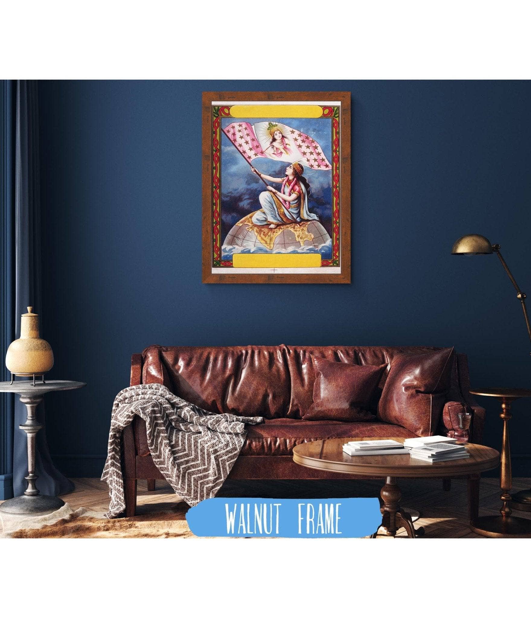 Importers of Cloth from India Goddess on Globe French