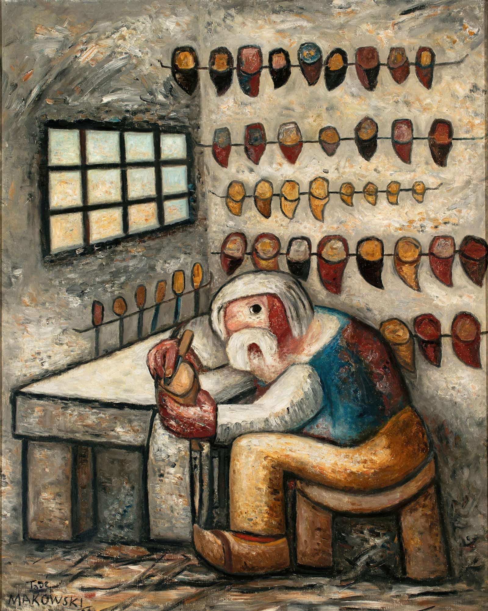 In A Bath by Tadeusz Makowski