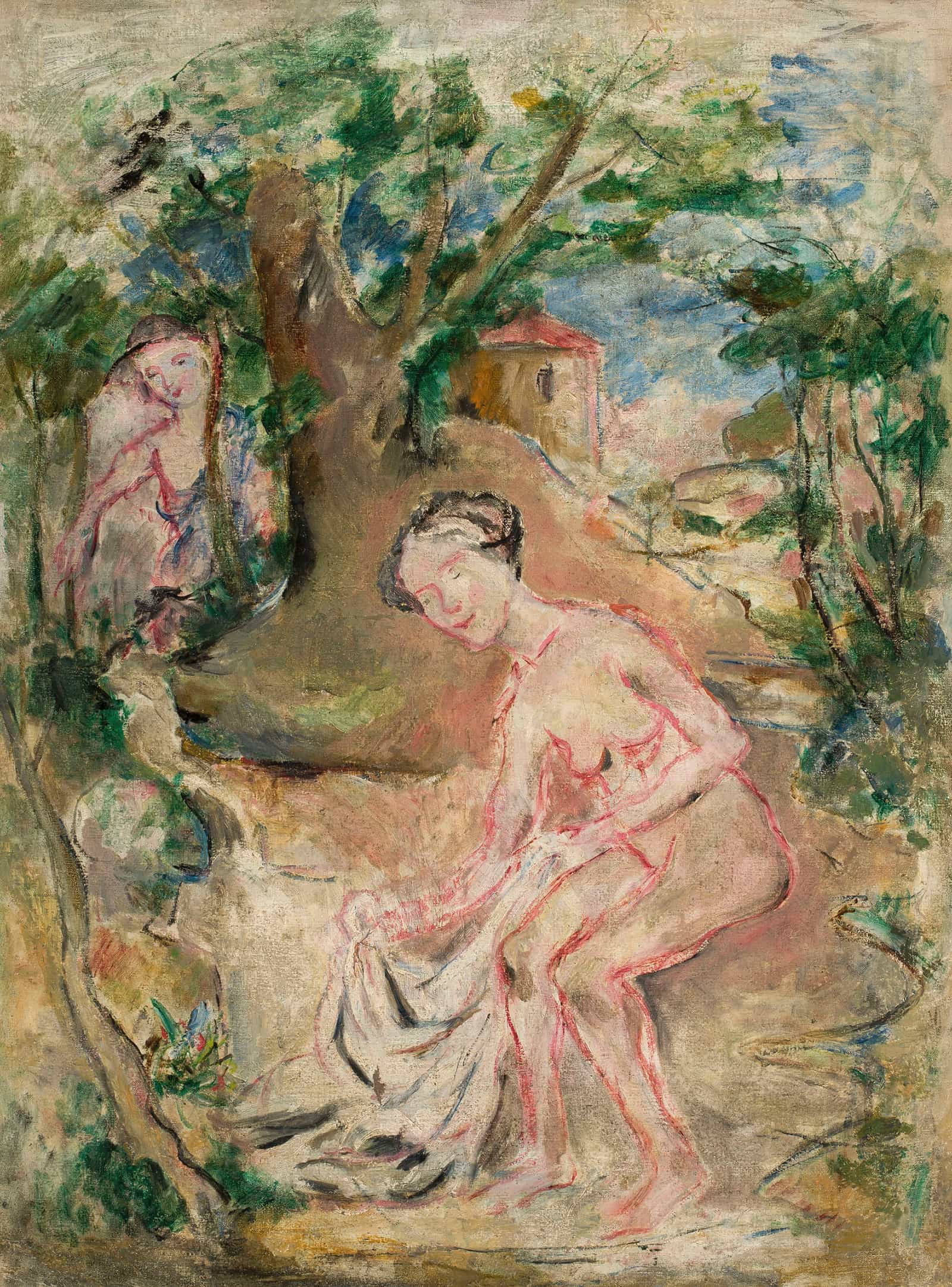 In A Bath by Tadeusz Makowski