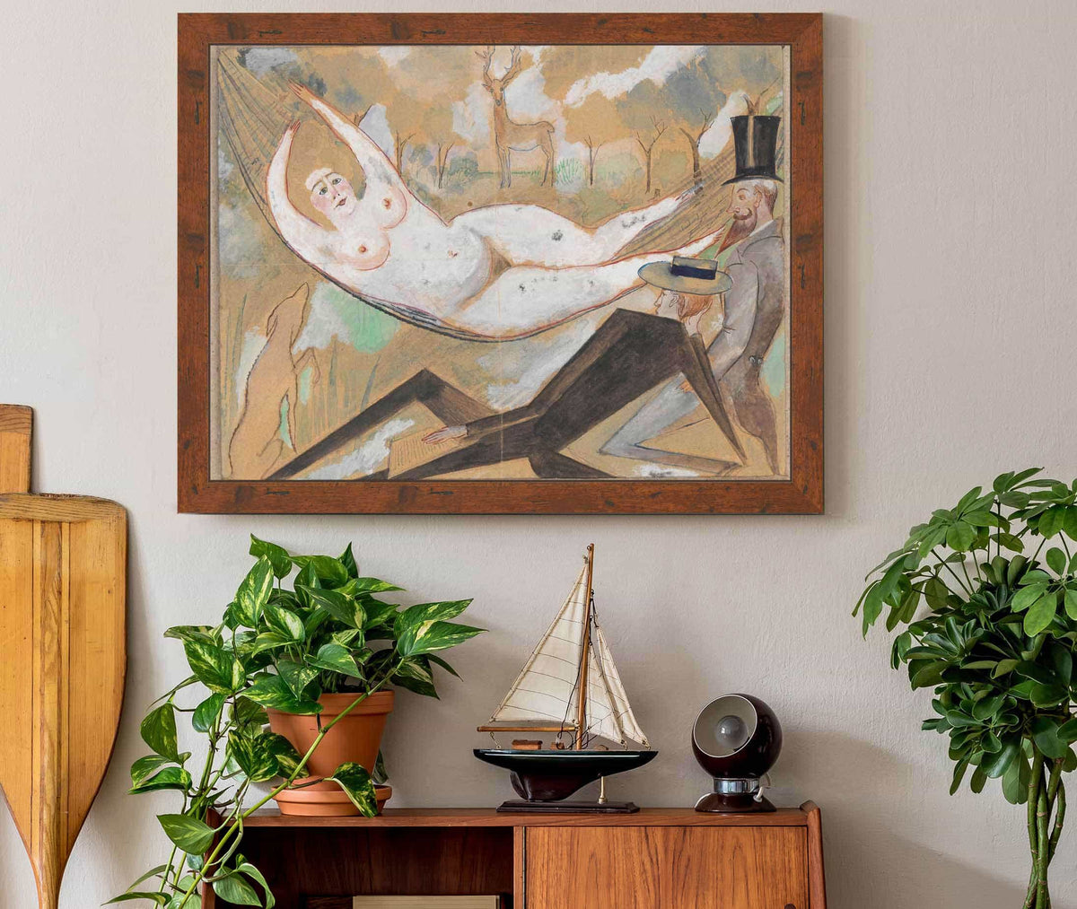 In A Hammock by Zygmunt Waliszewski