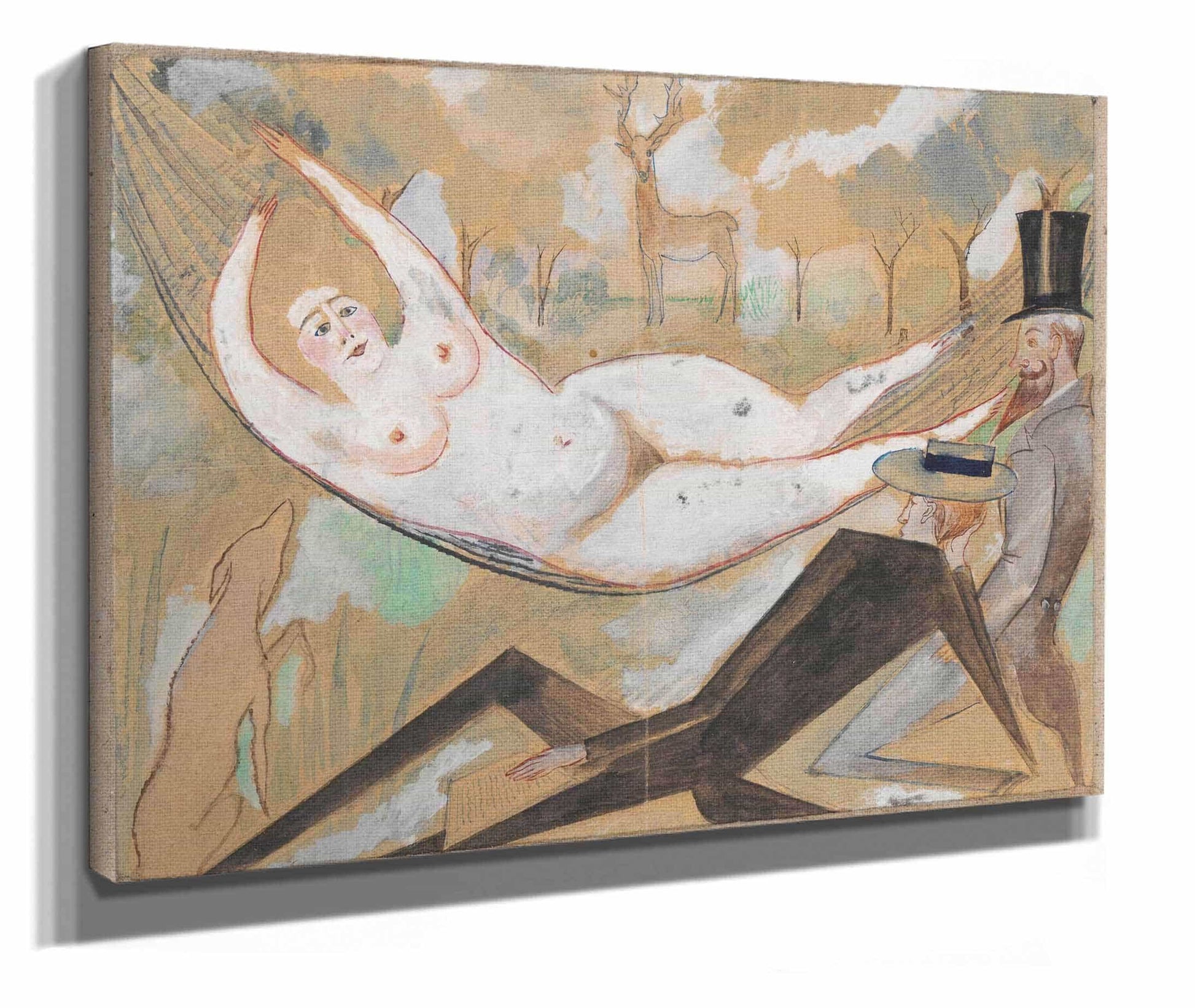 In A Hammock by Zygmunt Waliszewski