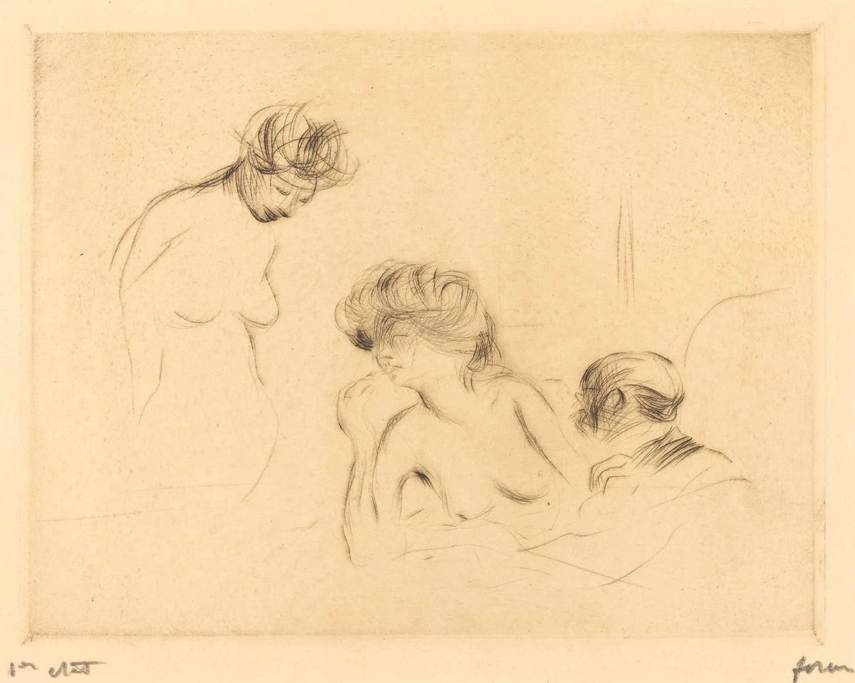 In A Private Room Third Plate by Jean Louis Forain