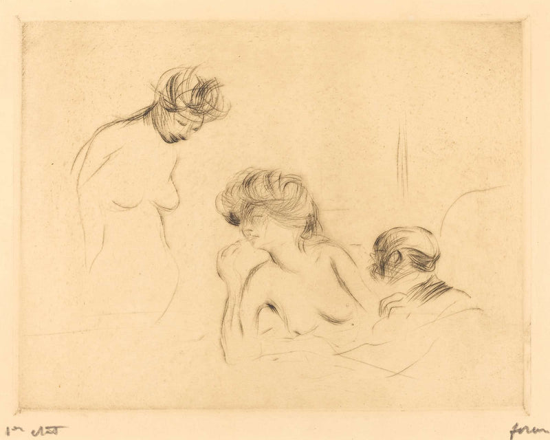 In A Private Room Third Plate by Jean Louis Forain