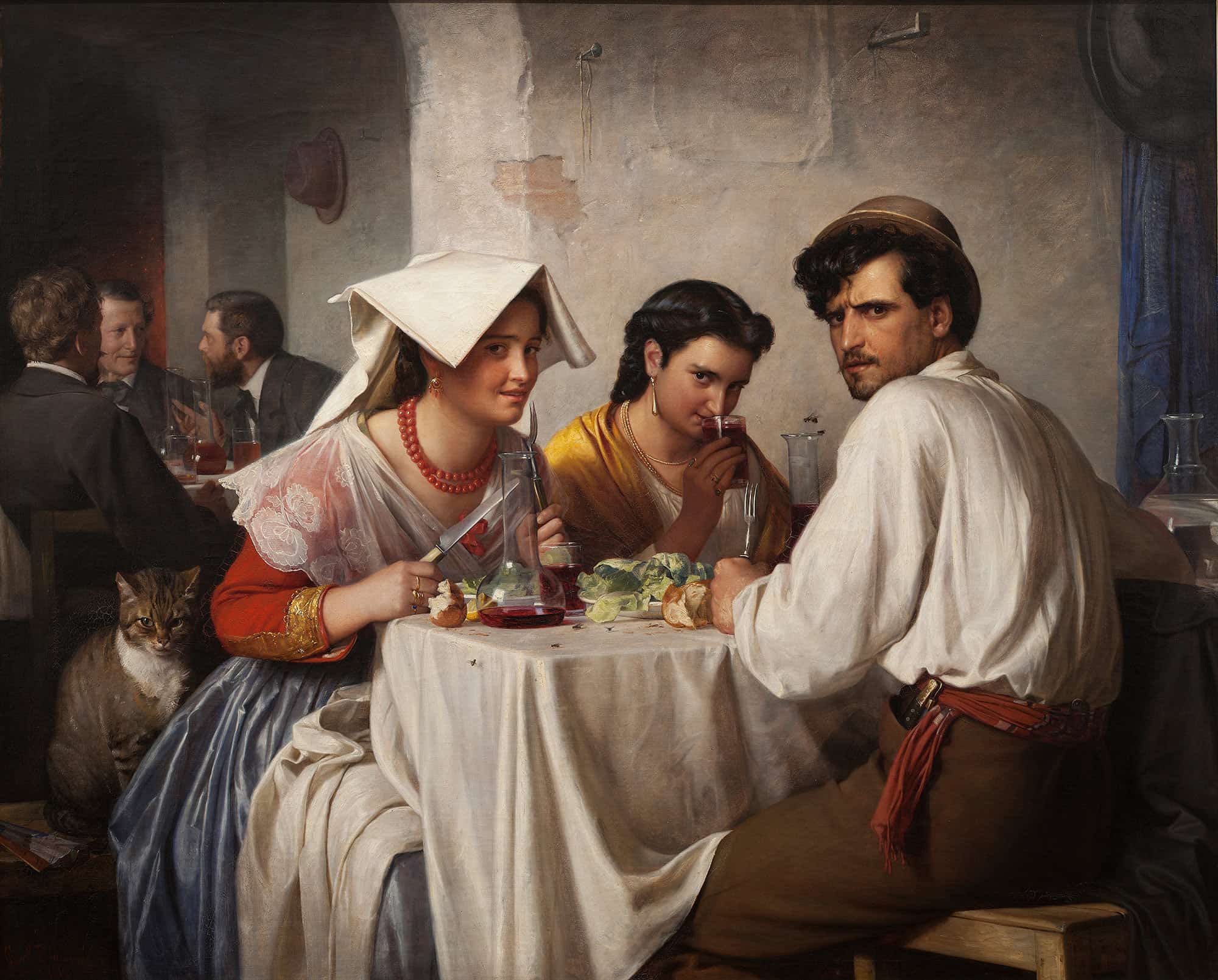 In A Roman Osteria by Carl Bloch
