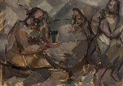 In A Wine Bar by Tadeusz Makowski