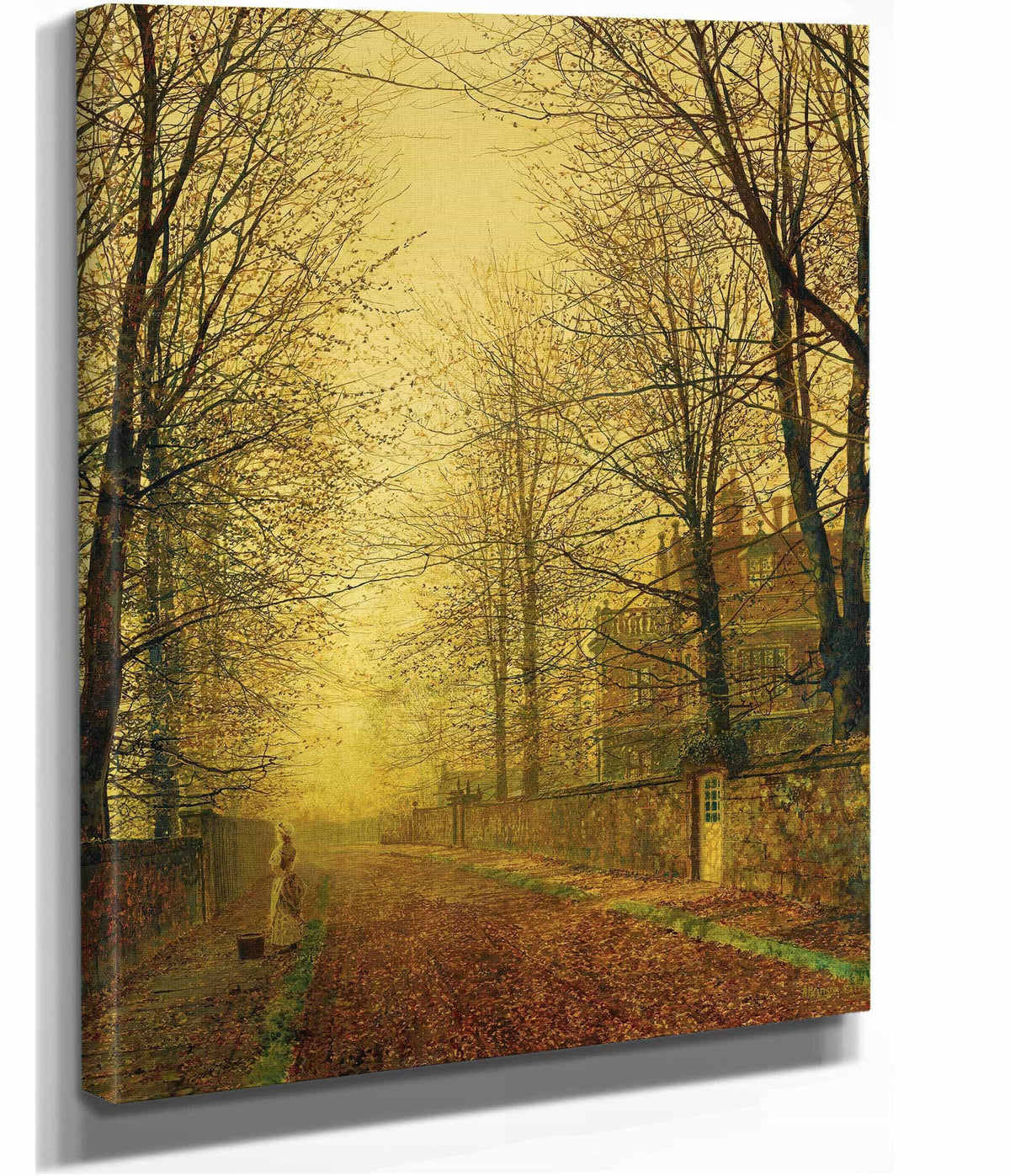 In Autumns Golden Glow by John Atkinson Grimshaw