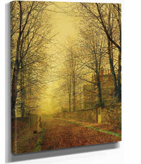 In Autumns Golden Glow by John Atkinson Grimshaw