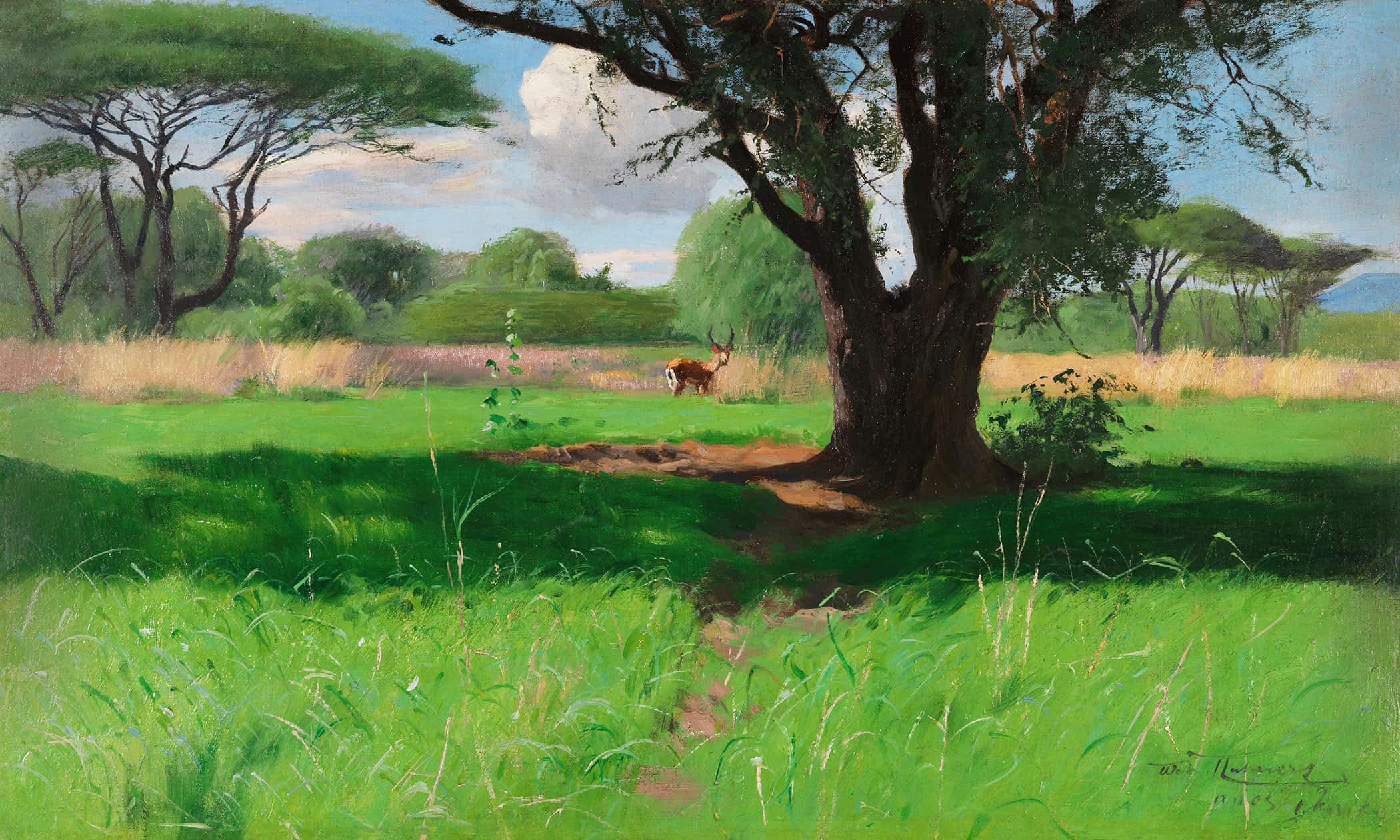 In Der Savanne Ostafrikas by Wilhelm Kuhnert