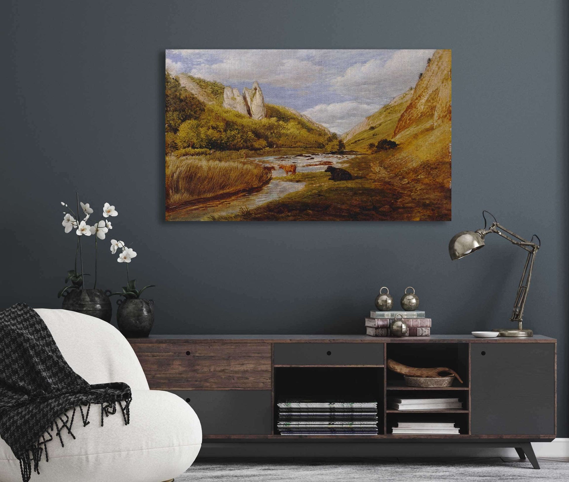In Dovedale  by John Linnell