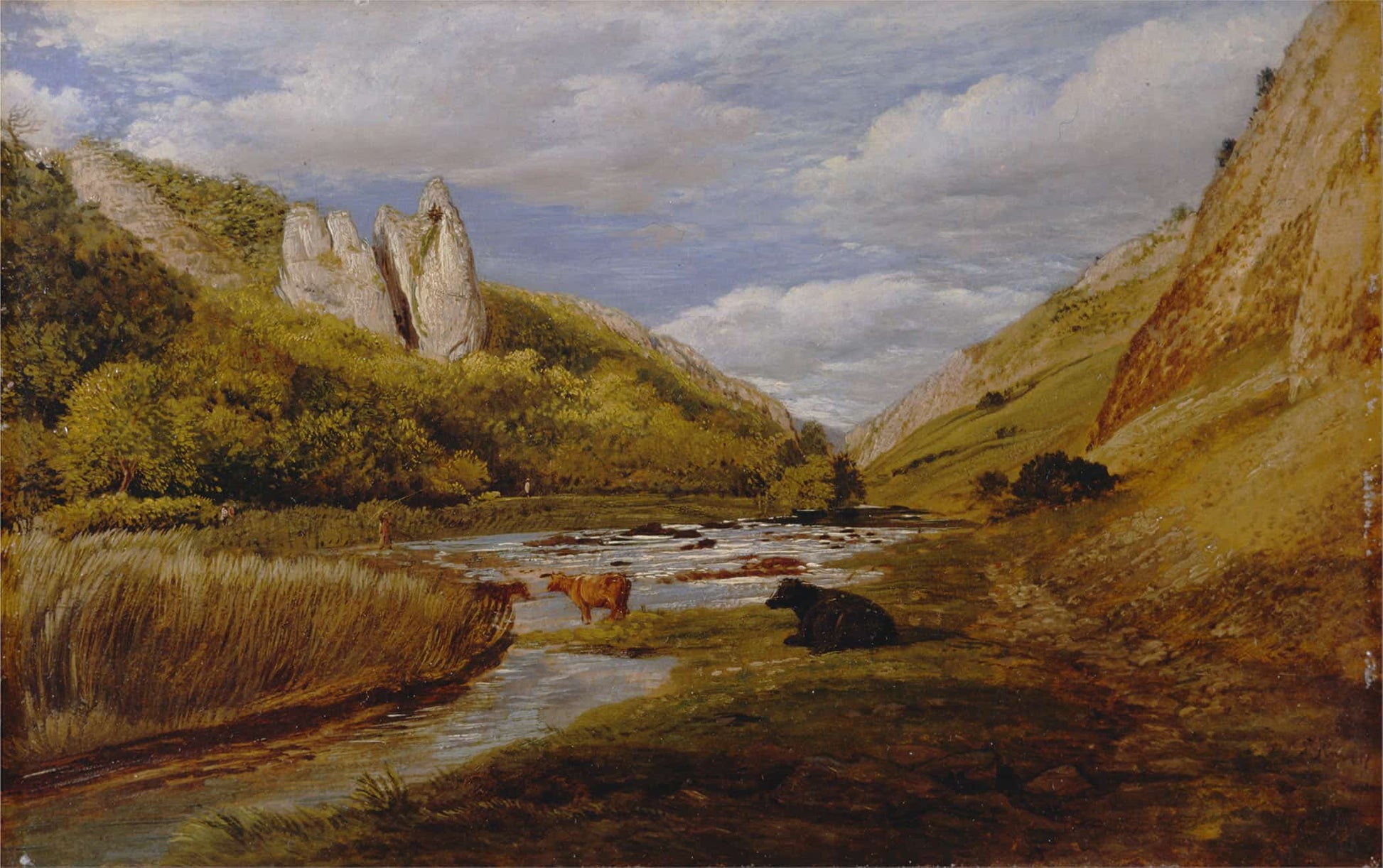 In Dovedale  by John Linnell