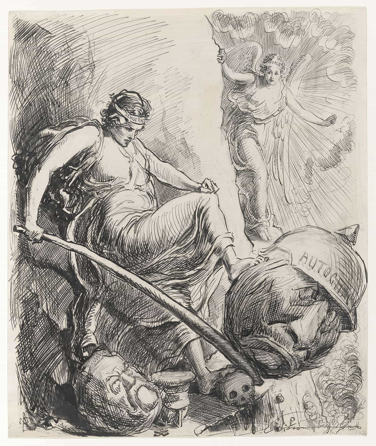 In Her Path by Charles Dana Gibson