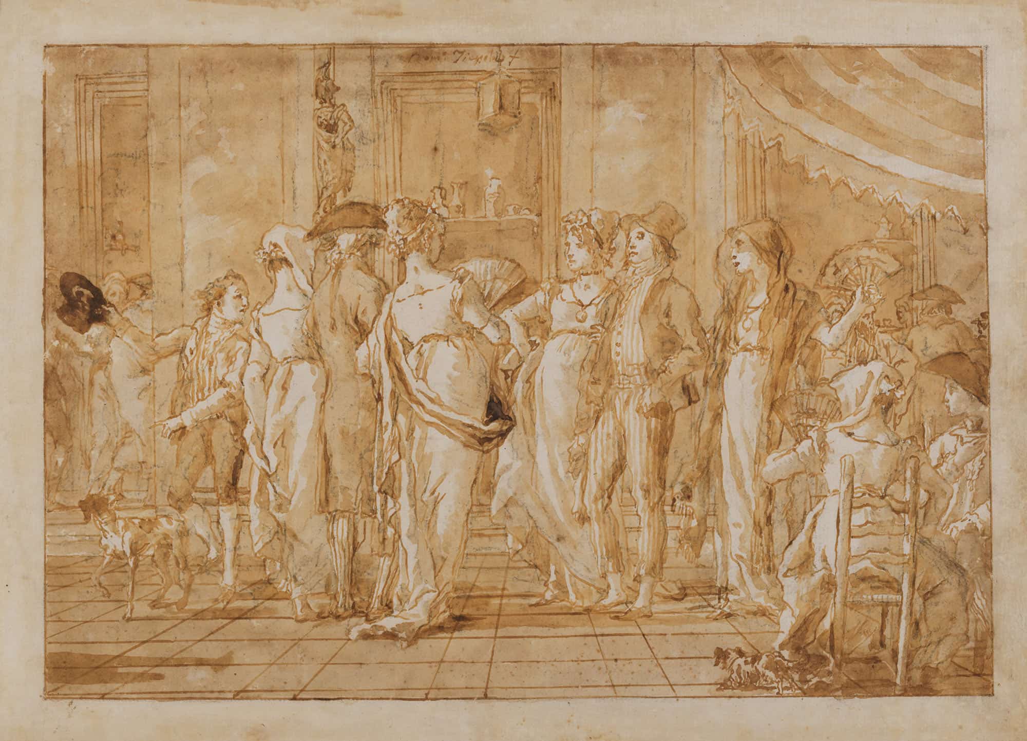 In Piazza by Giovanni Domenico Tiepolo