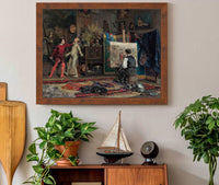 In The Artists Studio by Julius Leblanc Stewart