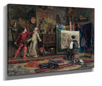 In The Artists Studio by Julius Leblanc Stewart