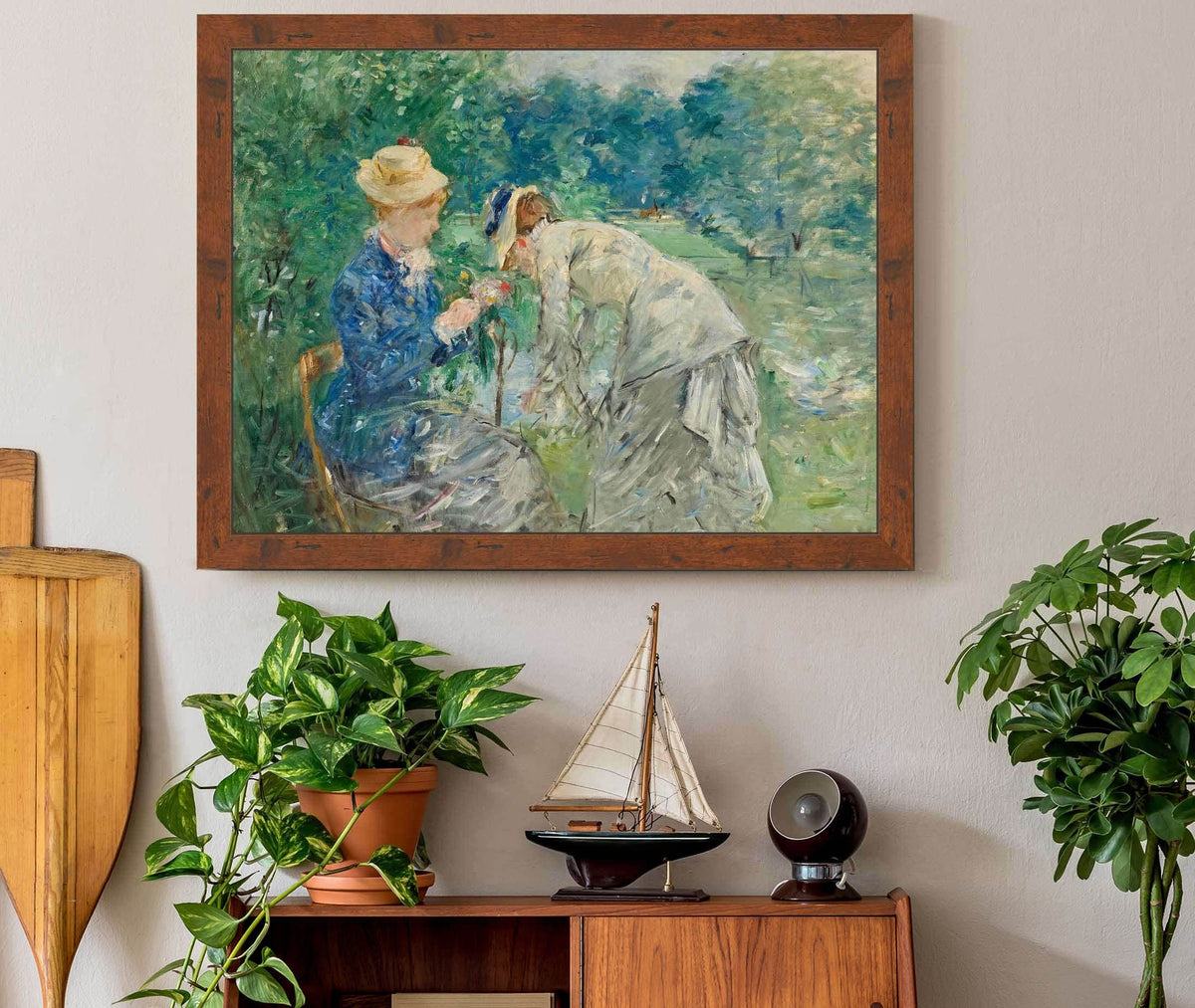 In The Bois De Boulogne by Berthe Morisot