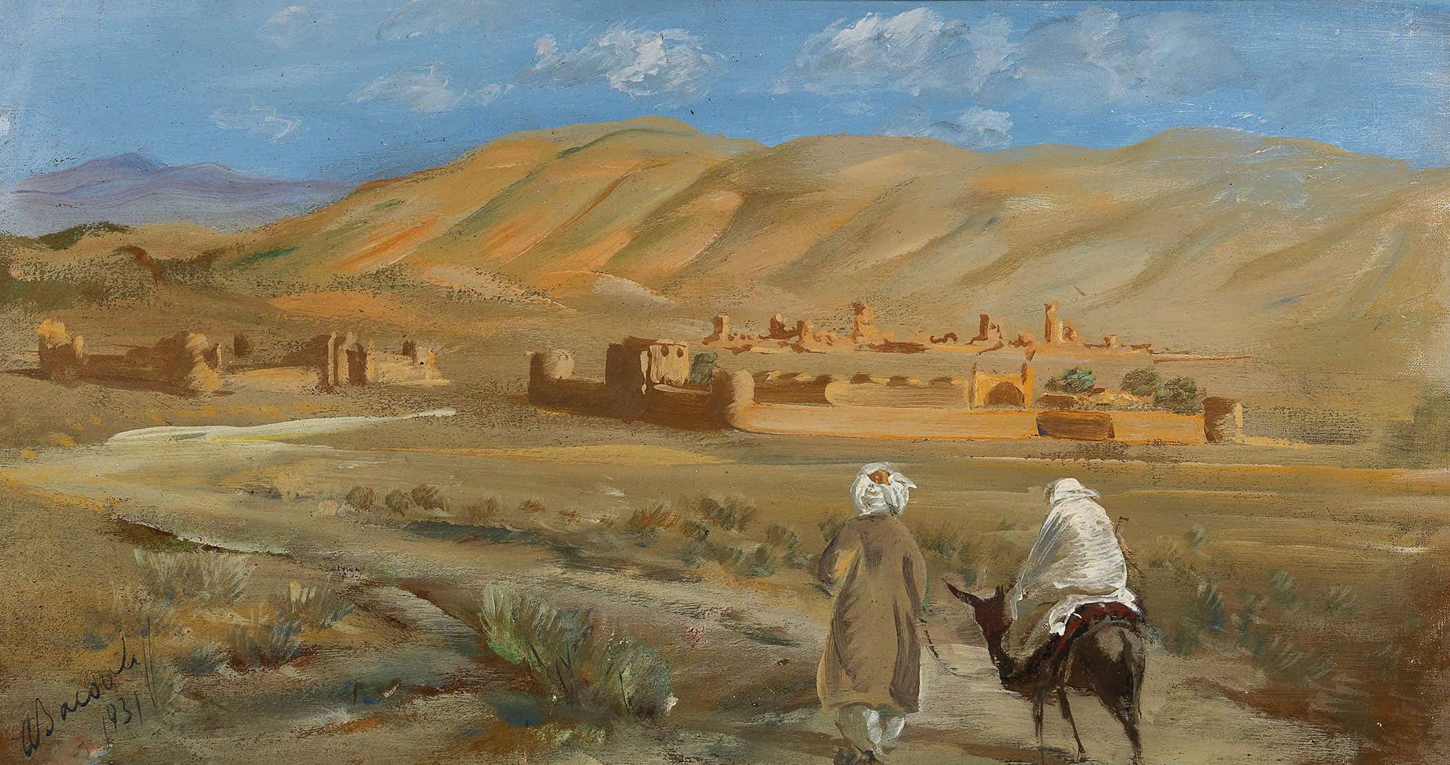 In The Desert Of Afghanistan By Alexander Evgenievich Yakovlev