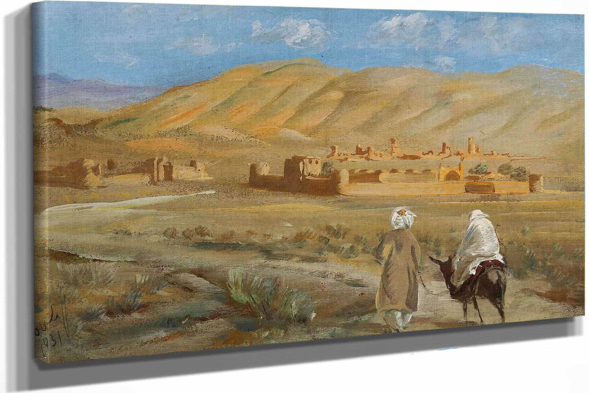 In The Desert Of Afghanistan By Alexander Evgenievich Yakovlev