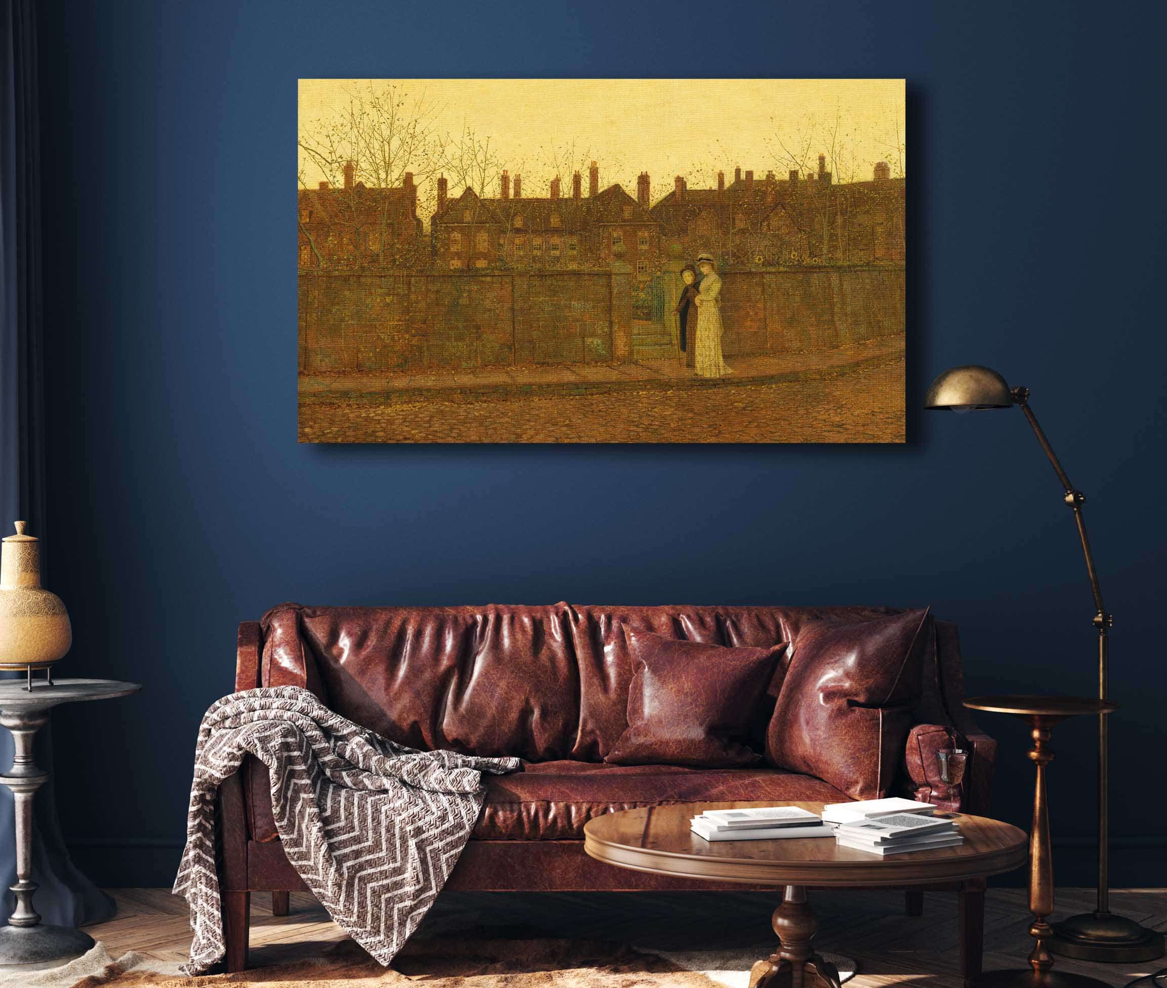 In The Golden Gloaming by John Atkinson Grimshaw