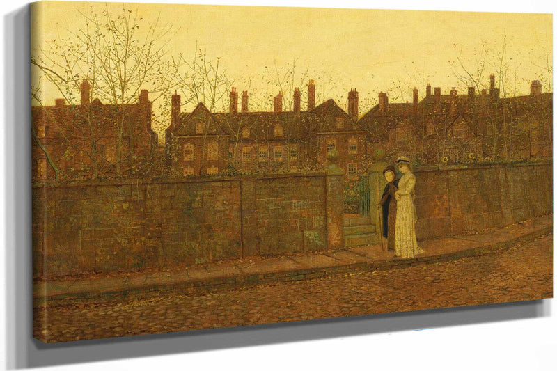 In The Golden Gloaming by John Atkinson Grimshaw