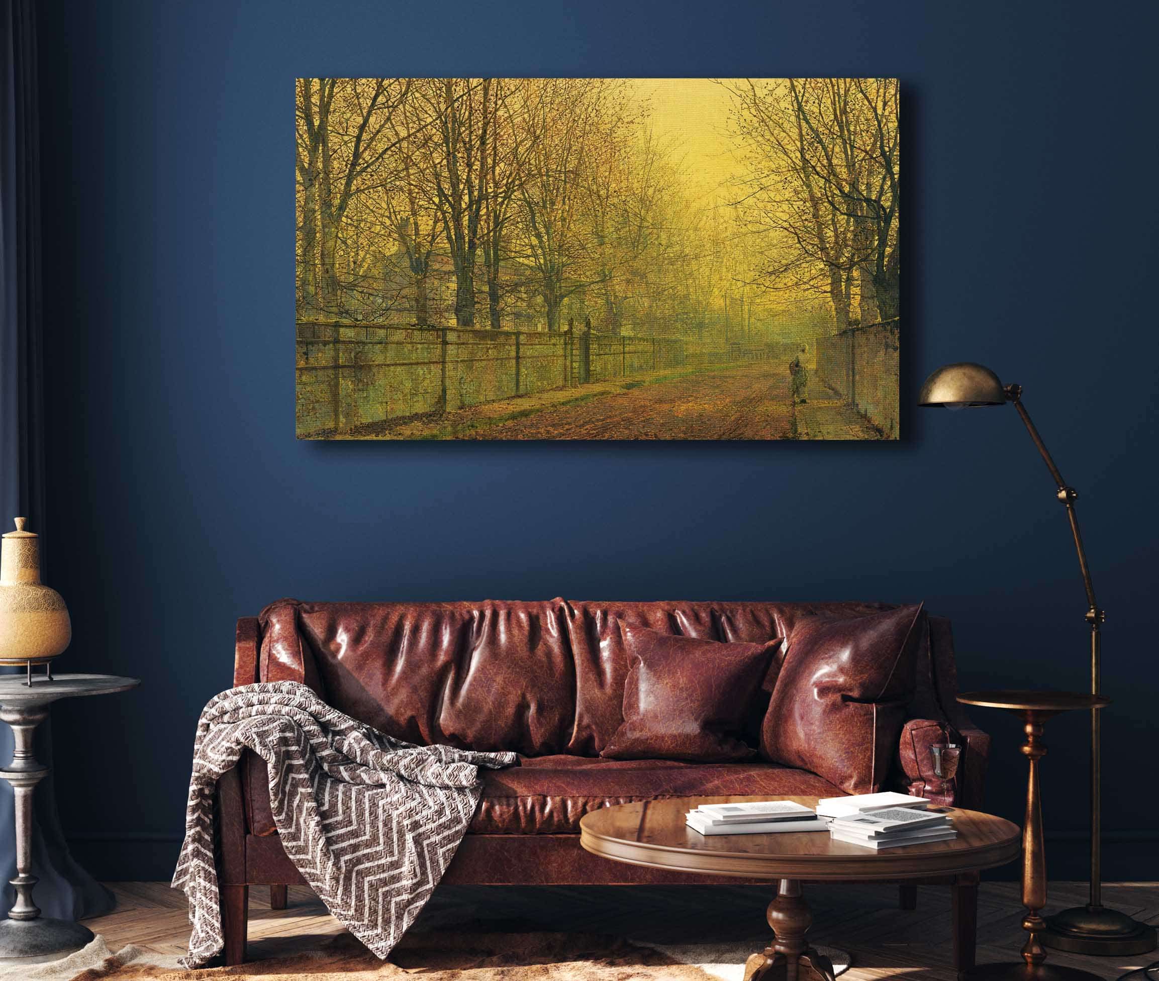 In The Golden Glow Of Autumn by John Atkinson Grimshaw