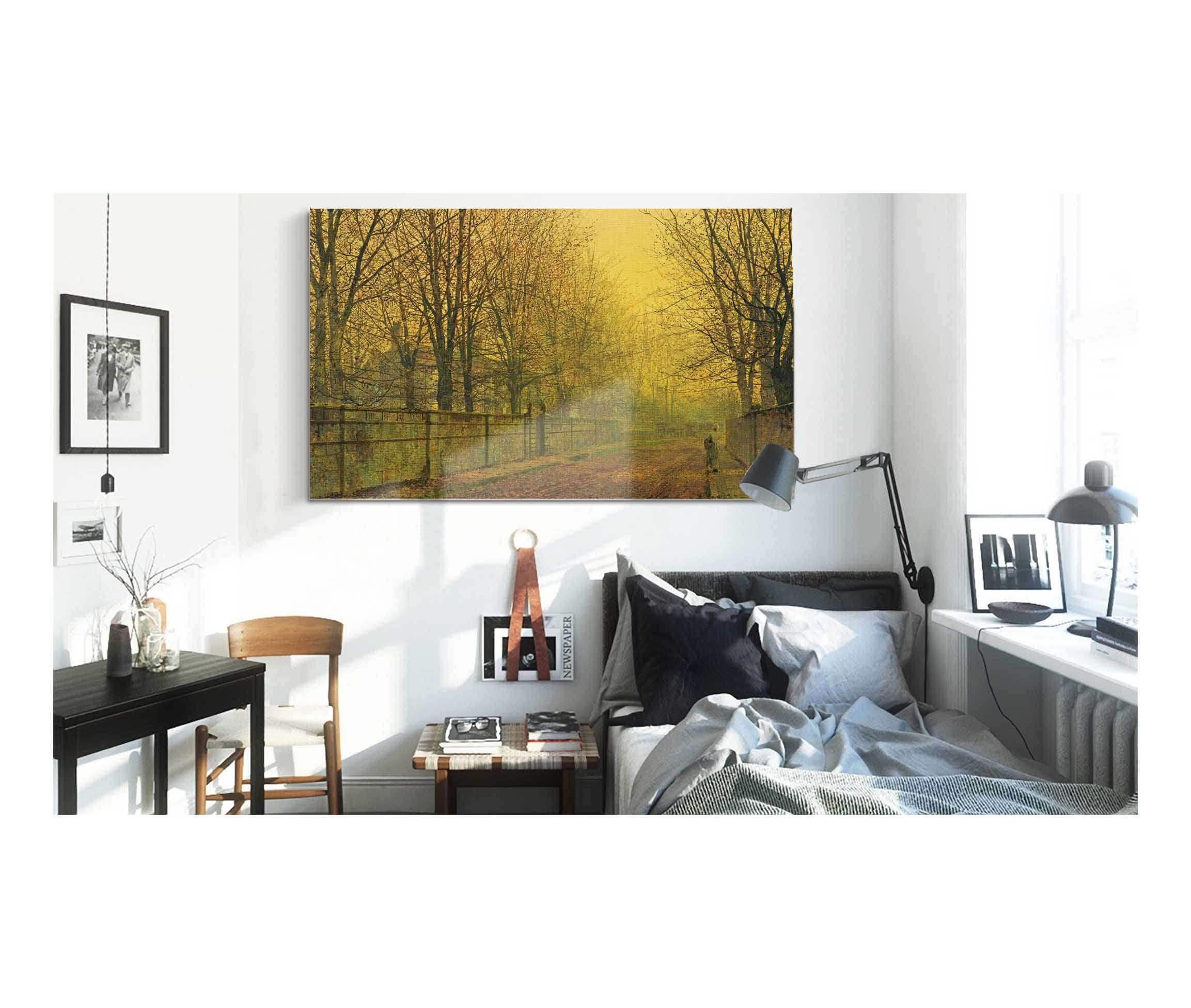 In The Golden Glow Of Autumn by John Atkinson Grimshaw