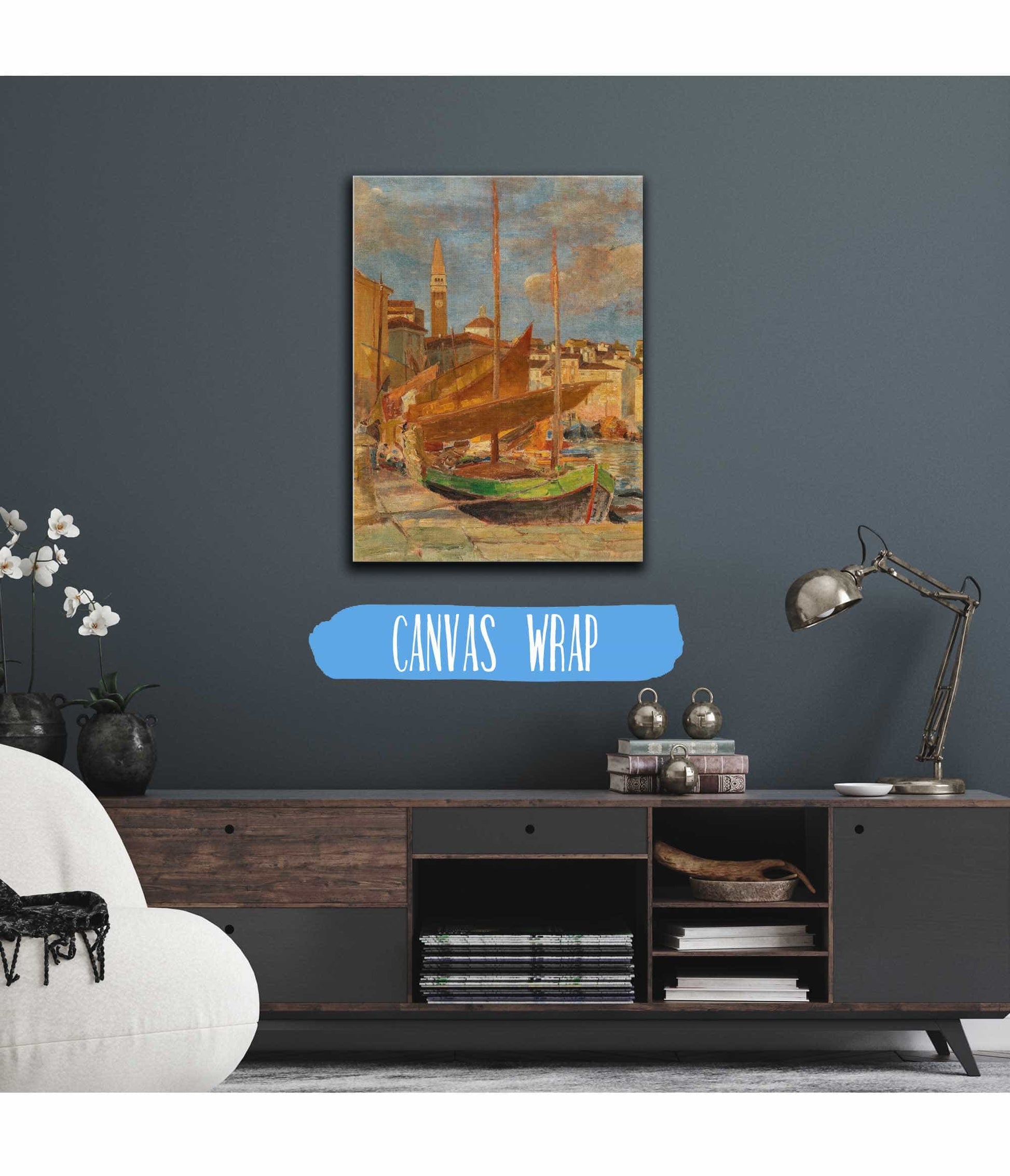 In The Harbour Of Pirano by Tina Blau