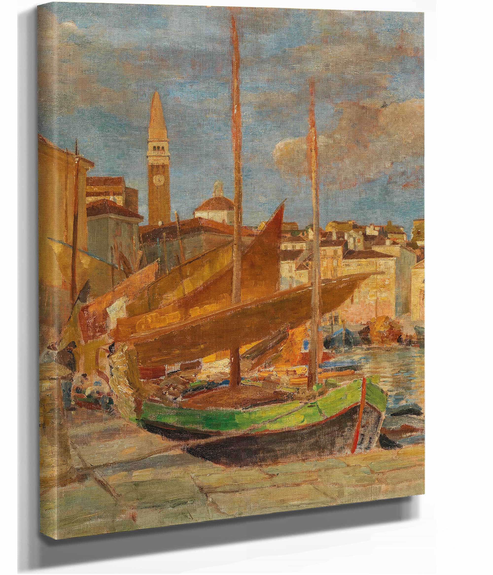 In The Harbour Of Pirano by Tina Blau