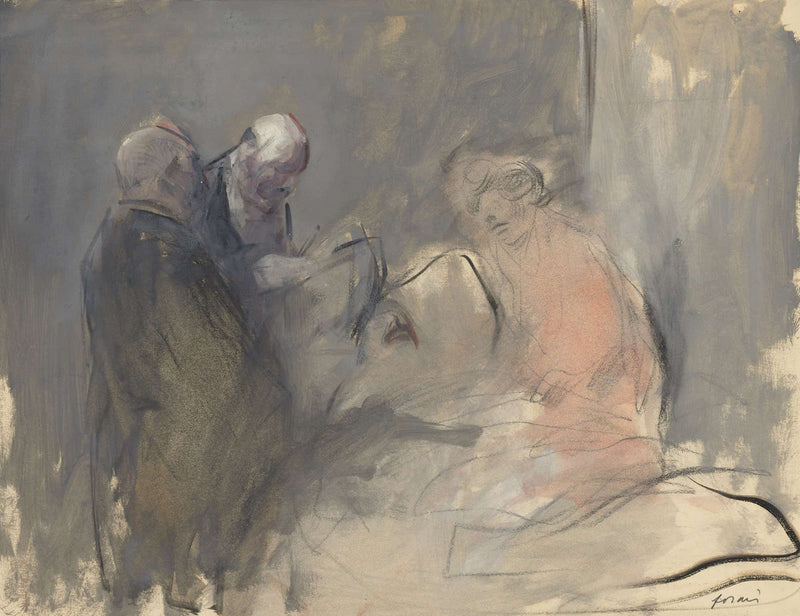 In The Hospital Fourth Quarter S Or First Third S by Jean Louis Forain