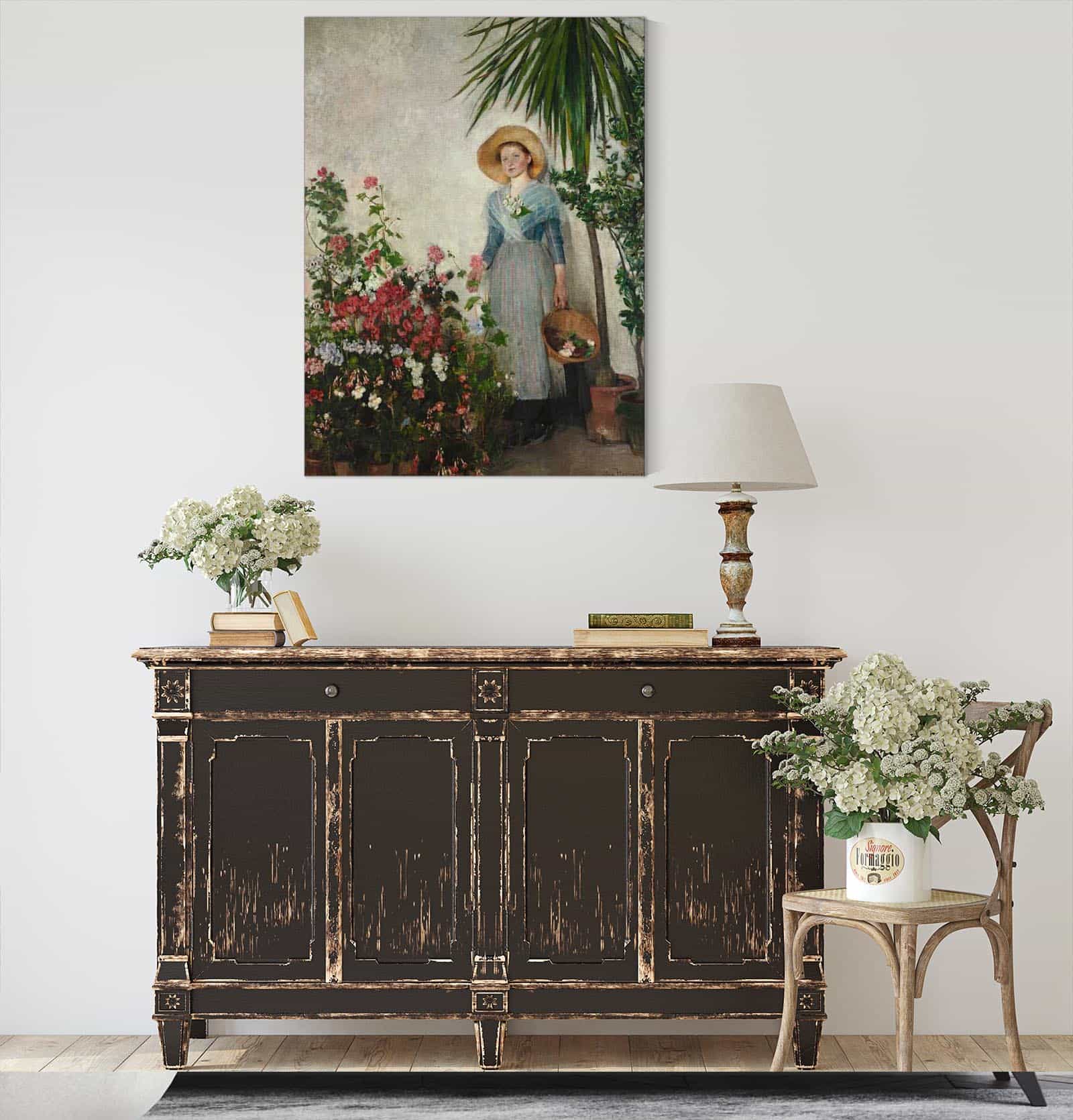 In The Orangery by Olga Boznanska