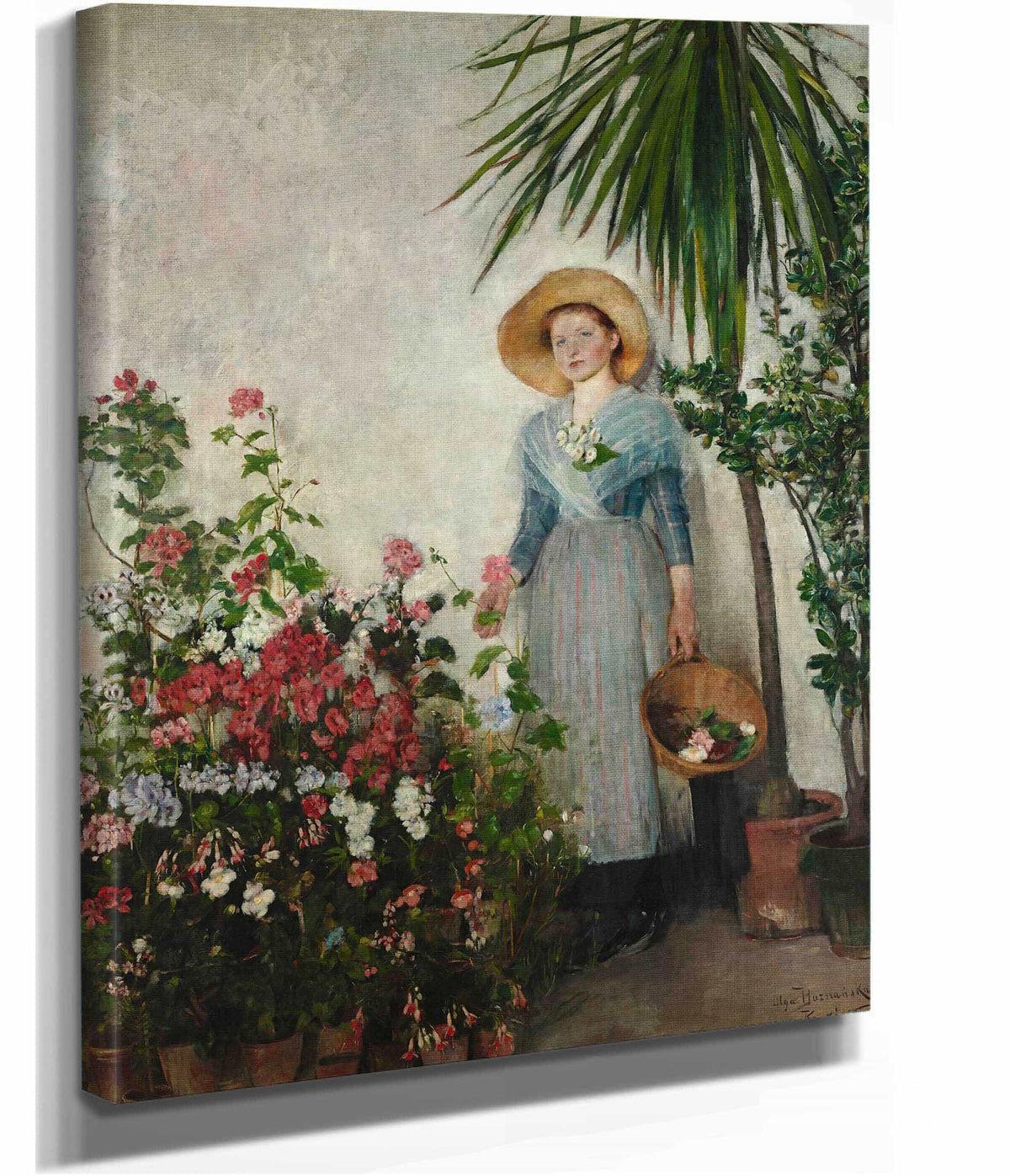 In The Orangery by Olga Boznanska